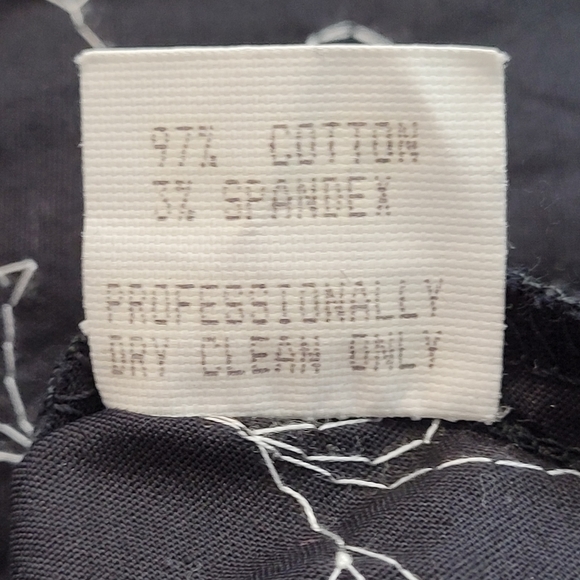 🔅Mica Black Embroidered  Floral V Neck Dress Sz10 - Picture 11 of 11